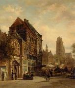 unknow artist European city landscape, street landsacpe, construction, frontstore, building and architecture. 320 Germany oil painting reproduction